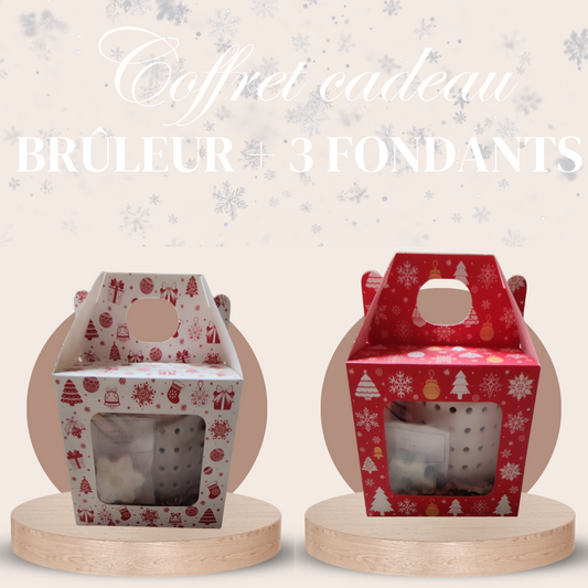 Coffret cadeau - Brûleur coliseo + 3 fondants de Noël