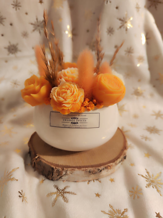 Petit bouquet céramique - Orange épicée
