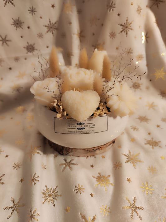 Bouquet céramique - Fleur de coton