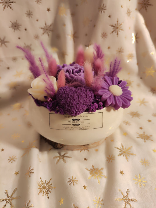 Bouquet céramique - Violette